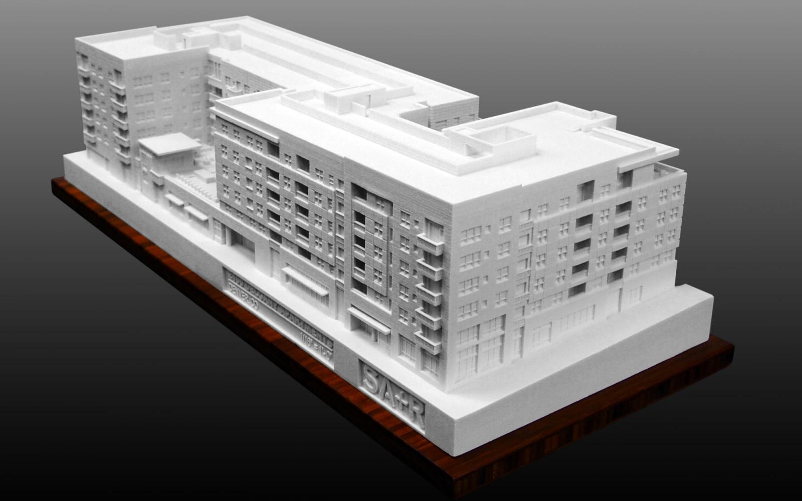 3D Printed model of proposed Apartment Complex