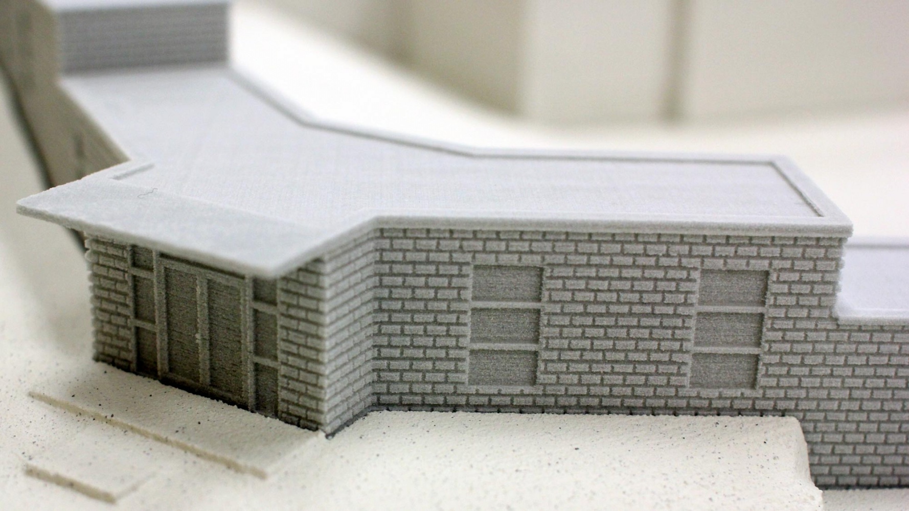 Architectural 3d print brick texture