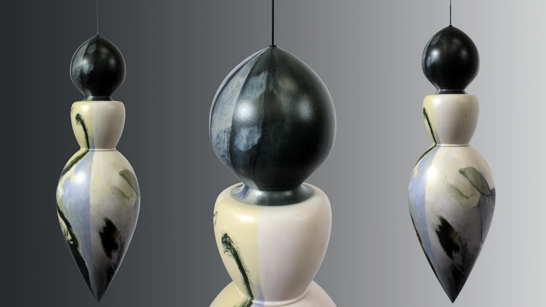 sculptural artwork made with a 3d printer