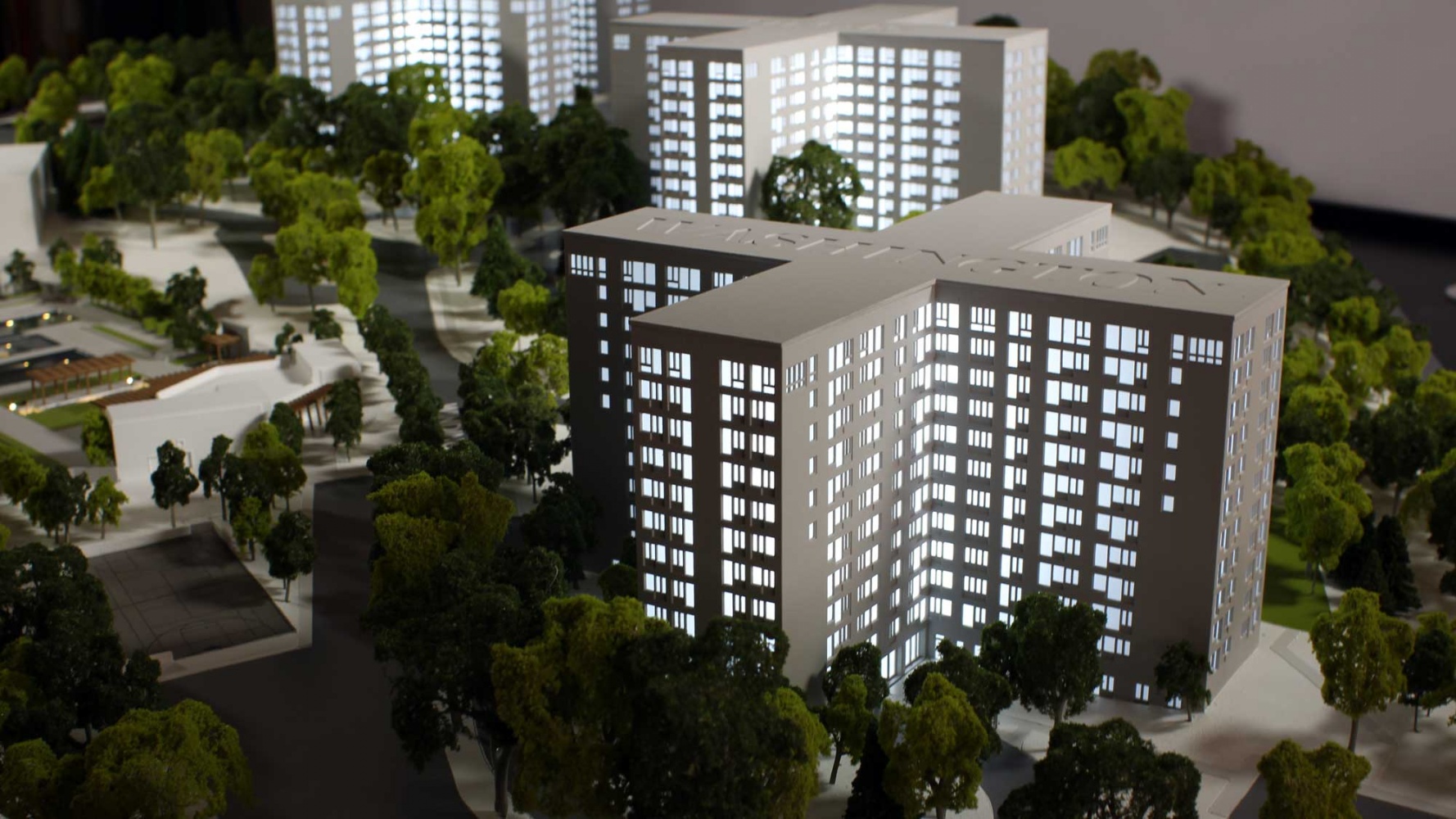 3D Printed sales model with lighting